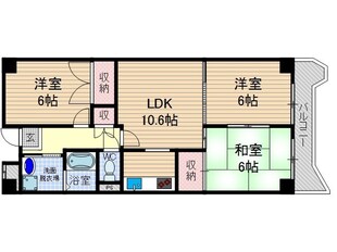 マンション菱永2の物件間取画像